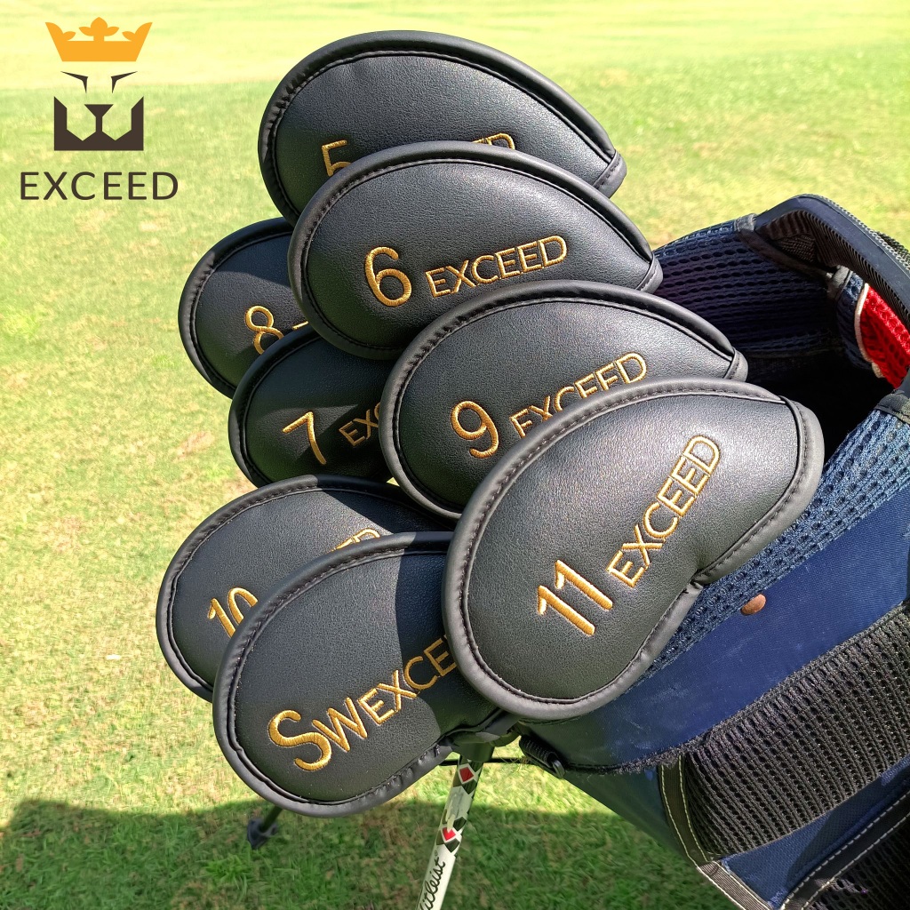 แบรนด์ EXCEED GOLF HEAD COVER IRONS GEN 3 1 ชุดมี 8 ชิ้น 5-6-7-8-9-10-SW-11 รหัสสินค้า CVE-IR-G3