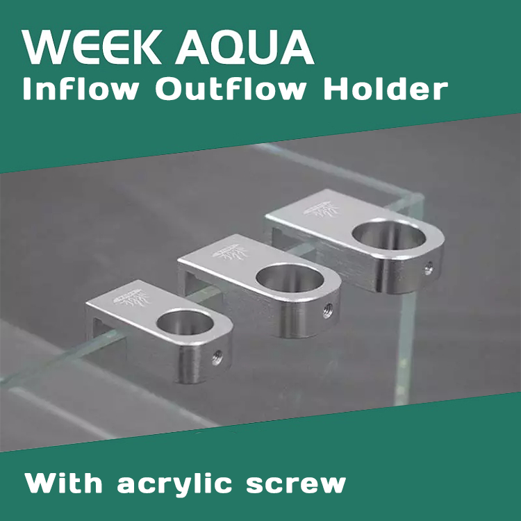 Week Aqua Aluminum Clip, Inflow Outflow holder คลิปล็อค Inflow Outflow แบบอลูมิเนียม