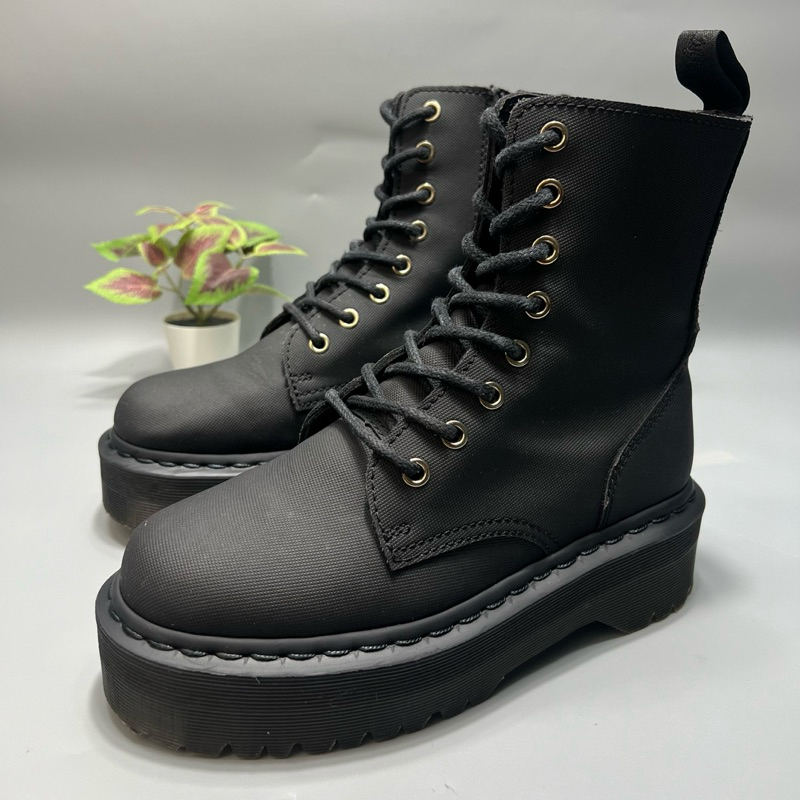 Sz.36 Dr.Martens JADON Canvas มือสองของแท้ รองเท้าด๊อกเตอร์มาตินของแท้แบบพื้นสูง