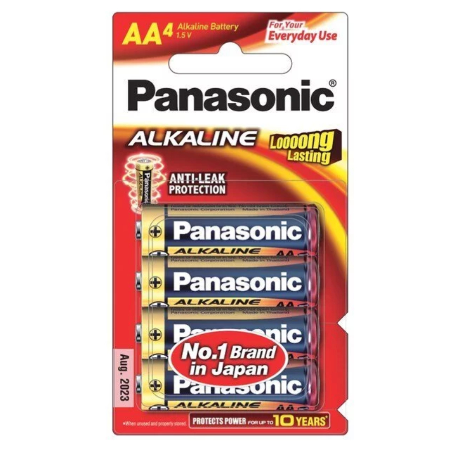 พร้อมส่ง Panasonic ถ่านอัลคาไลน์ LR6T/4B AA (แพ็ค 4 ก้อน)