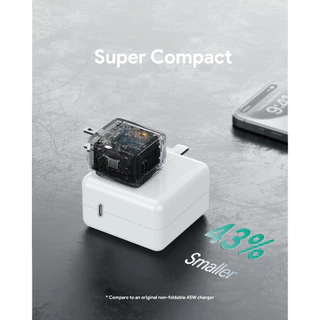 AUKEY PA-C2 Comet 45W หัวชาร์จ GaN ชาร์จเร็ว PD/PPS ชาร์จไว Samsung S25 และ iPhone 17 ไม่ต้องรอนาน!