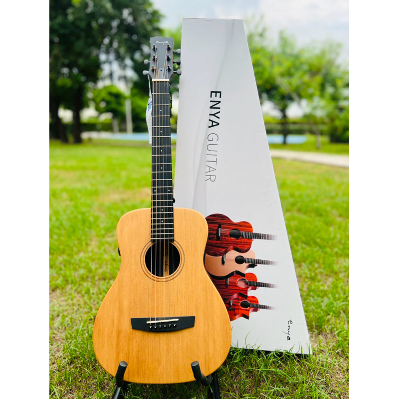 Enya EB-X1 Pro กีต้าร์โปร่งธรรมดาและTran Acoustic Os1 ขนาด 34 นิ้วไม้แท้  Top Solid ตัวเล็ก แต่เสียง