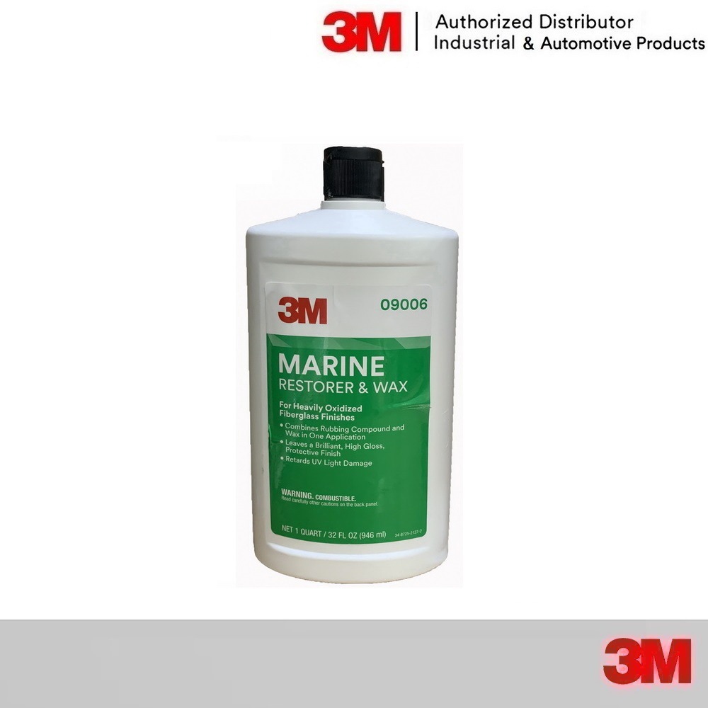 3M Marine Restorer and Wax,9006 946 ml, น้ำยาขัดหยาบสีเรือ