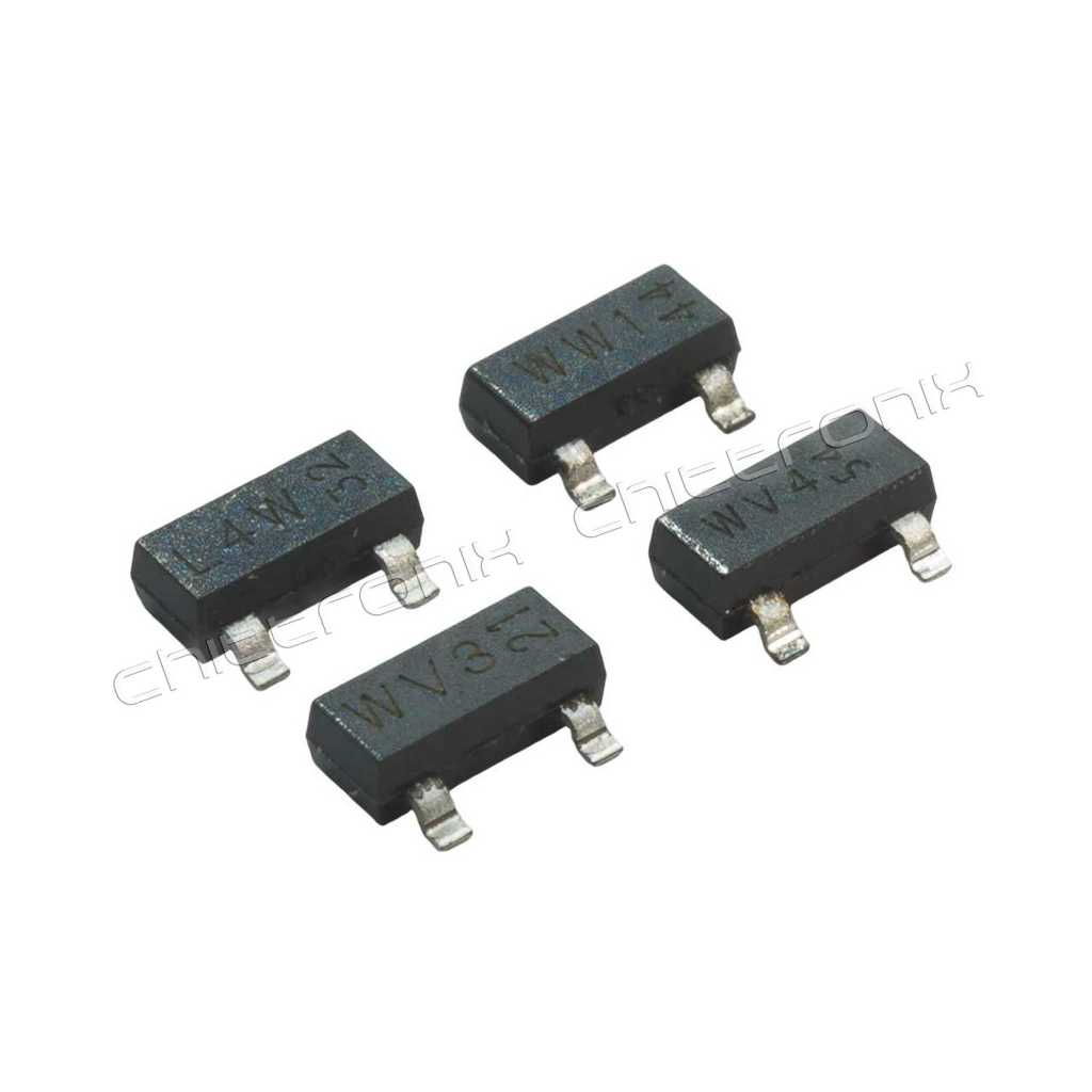 BAT54 (L4W) BAT54A (WV3) BAT54C (WW1) BAT54S (WV4) Schottky Diode ไดโอด SMD 200mA 30V (ราคาต่อ 1 ตัว