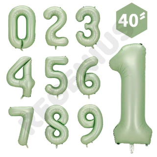 (สินค้าพร้อมส่งจากไทย) ลูกโป่งฟอล์ยตัวเลข 0-9 สีพาสเทล ขนาด 40 นิ้ว ลูกโป่งตัวเลข ตกแต่งวันเกิด วันครบรอบ R8