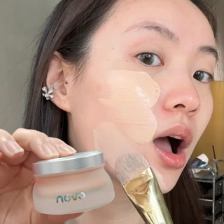 6245 (ใหม่/แท้) NOVO ESSENCE POWDER CREAM รองพื้นรังนก สุตรใ…