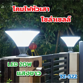 ไฟหัวเสาโซล่าเซลล์ ไฟโซล่าเซลล์ ติดตั้งได้ 2แบบ รุ่นใหญ่ ฝนต…