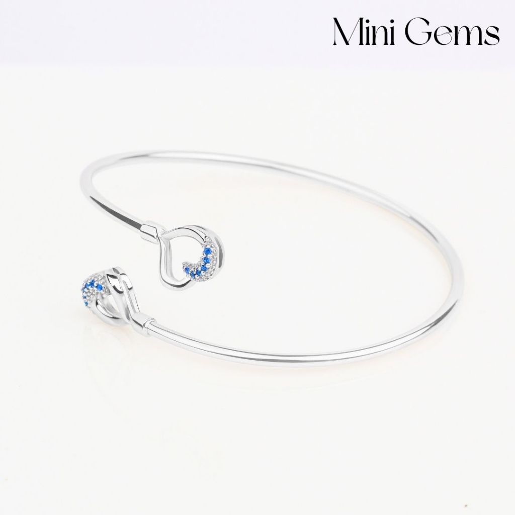 💥ลดพิเศษ💥 MIni Gems กำไลข้อมือ ฝังCZ เงินแท้ 92.5 ปรับไซส์ได้ - รูปที่ 5