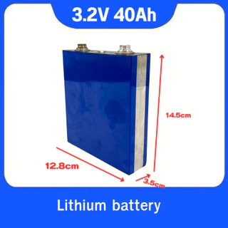แบตเตอรี่ LiFePo4 40Ah 3.2V Lithium ราคาต่อ1/4ก้อน UPS​ Battery รถกอล์ฟ​ ระบบโซล่าเซลล์ แถมฟรีน็อต