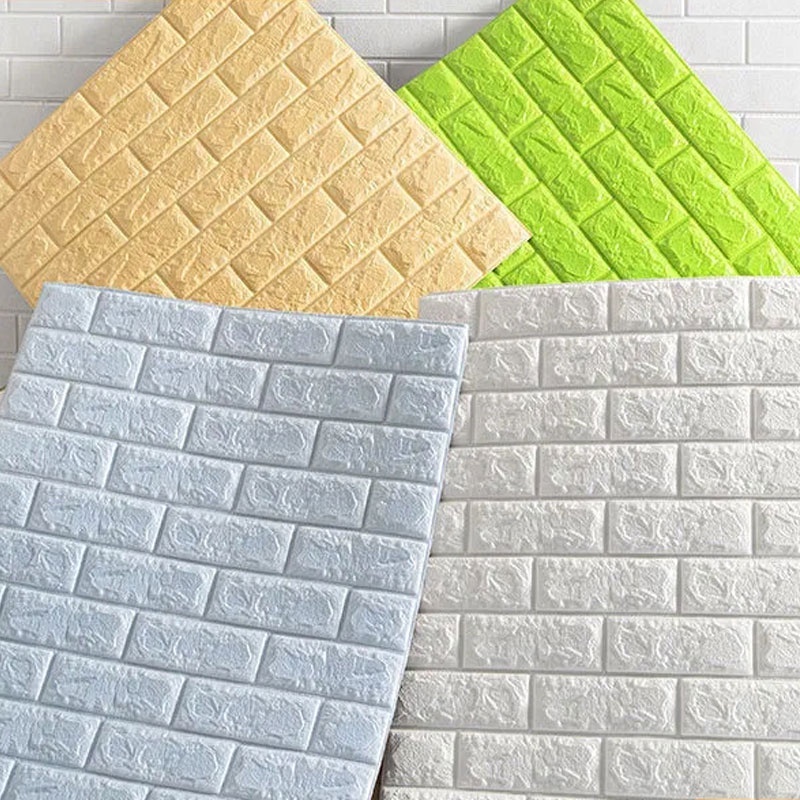 1 เเผ่นวอลเปเปอร์ 3D ผ้าติดผนัง แผ่นติดผนัง wallpaper ติดผนัง ห้องนอน ของแต่งห้อง แต่งห้องนอน