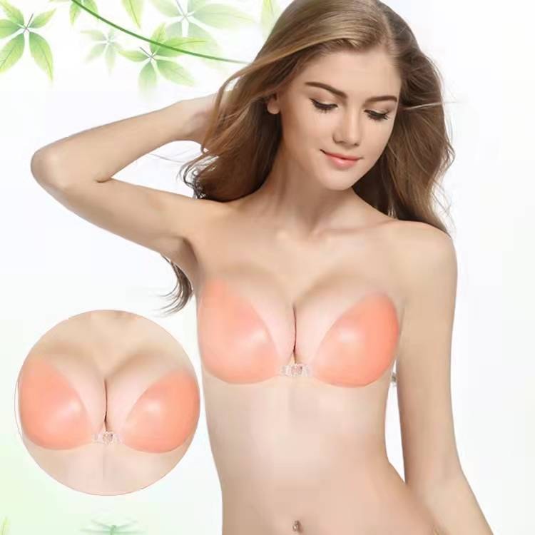 X_C B264 บรา ฃิลิโคน บราปีก 100%ติดแน่นชุดชั้นใน เนียนกับผิว โดนน้ำไม่หลุด