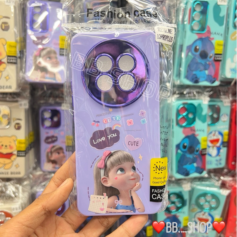 เคสกำมะหยี่การ์ตูนโครเมี่ยมกล้อง รุ่นRealme 13ProPlus(5G)/Realme 12/12X !!ตรงรุ่น! (มี12ลาย) สินค้าพร้อมส่งในไทย