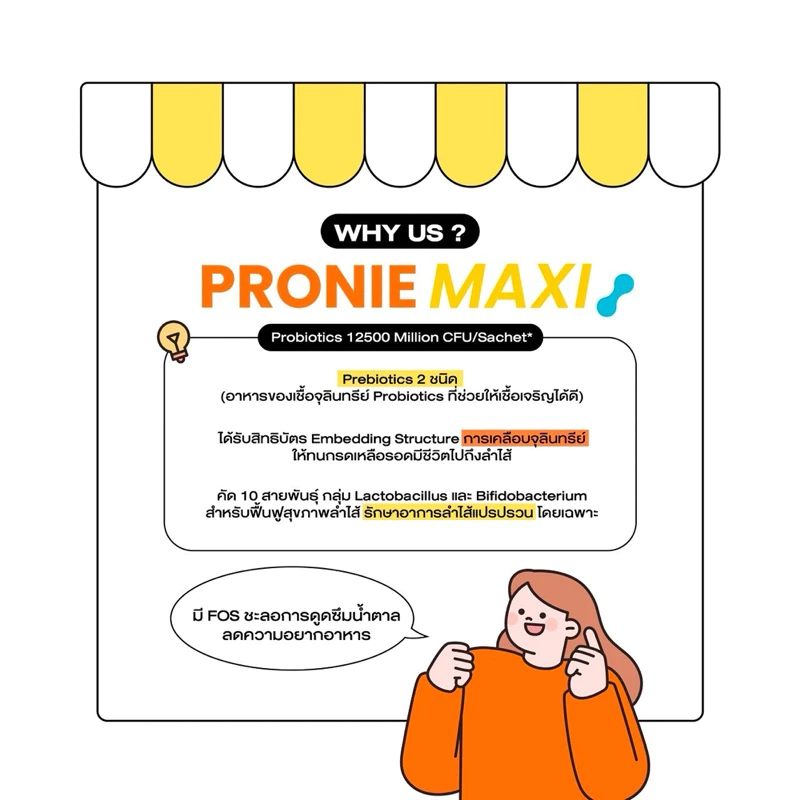 สินค้าพร้อมส่งของแท้จากบริษัท ! Whery well Pronie maxi โพรไบโอติกส์สูตรงานวิจัย 10 สายพันธุ์ thumbnail 4