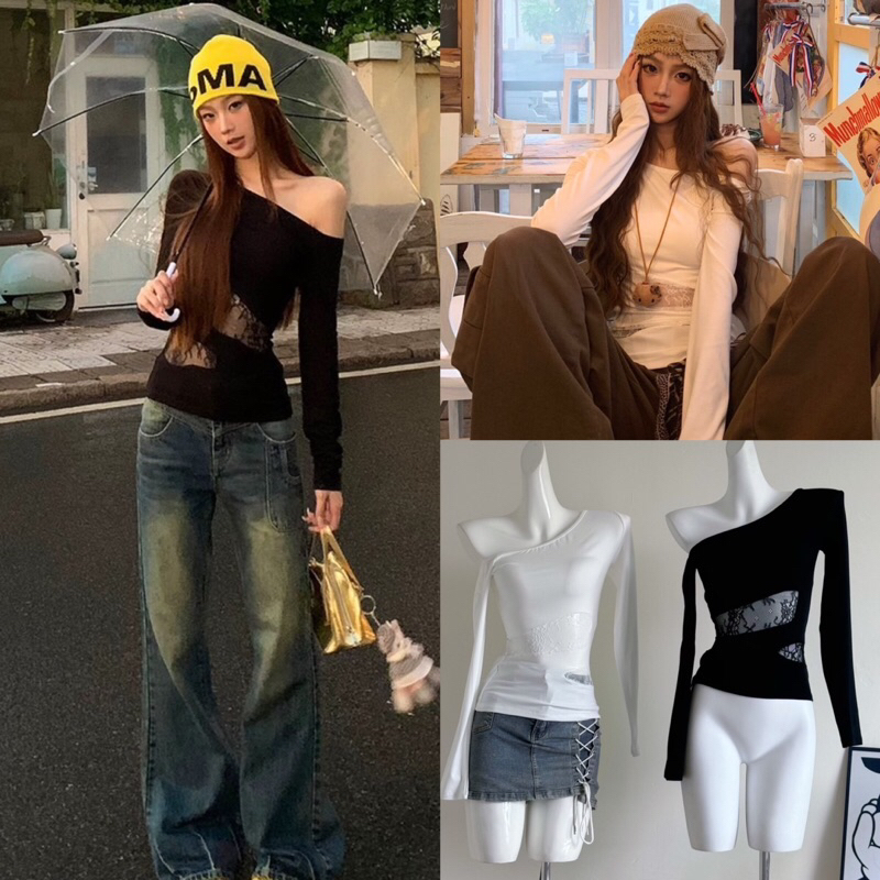 เสื้อแขนยาวซีทรูรุ่น 5838 TAG SIMIDA