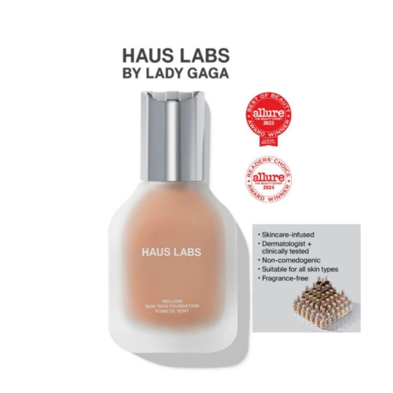 (รองพื้นแบบตัวมัม)พร้อมส่ง HAUS LABS TRICLONE ™ SKIN TECH Foundation(Full Size)