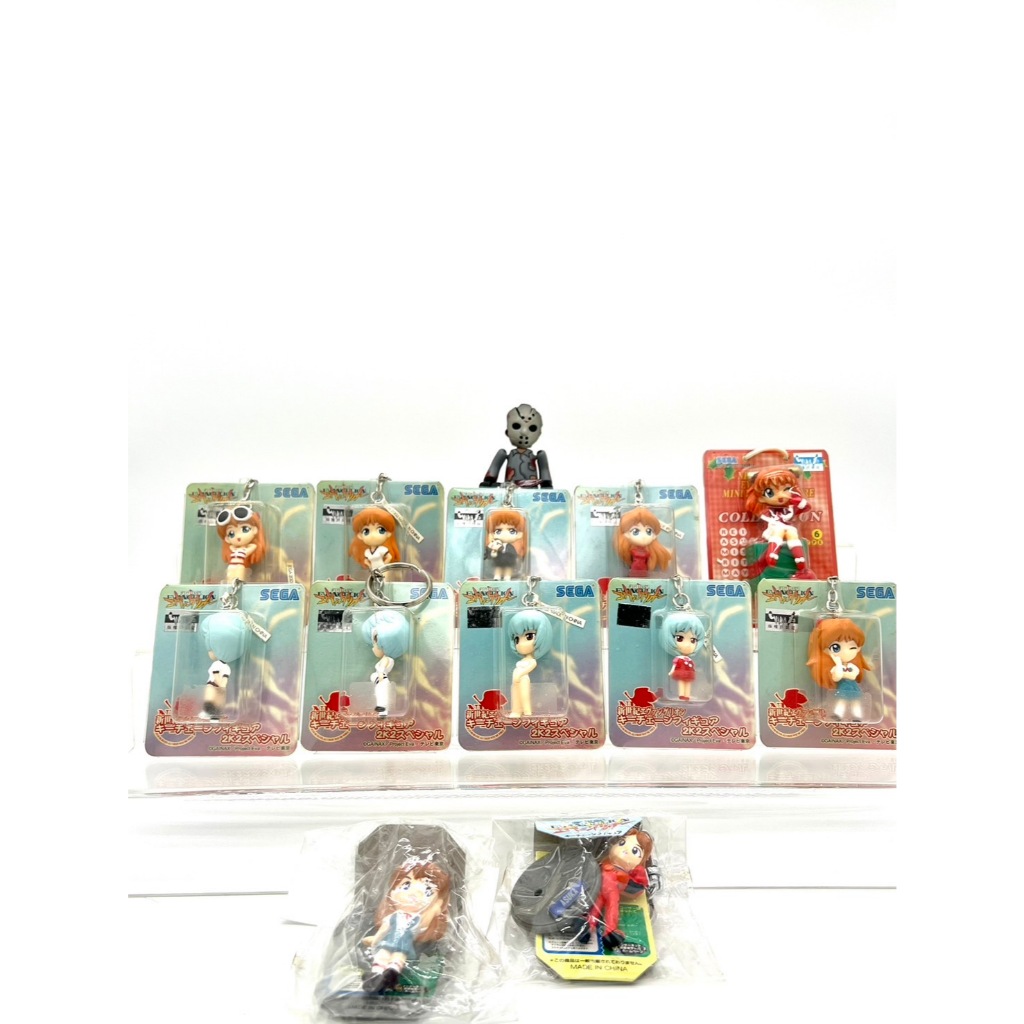 พวงกุญแจ อีวานเกเลี่ยน Evangelion Key Holder Mascot Keychain Figure 2K2 SEGA สินค้าพร้อมจัดส่ง🚛