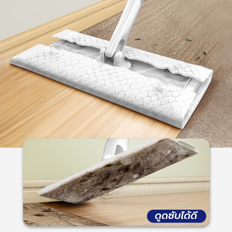 ไม้ถูพื้น ไม้ม็อบดันฝุ่น  ทิชชู่ถูพื้นแบบใช้แล้วทิ้ง ขายแยก - รูปที่ 3