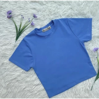 เสื้อยืดครอปคอกลม (เสื้อยืดครอป) Clothing
