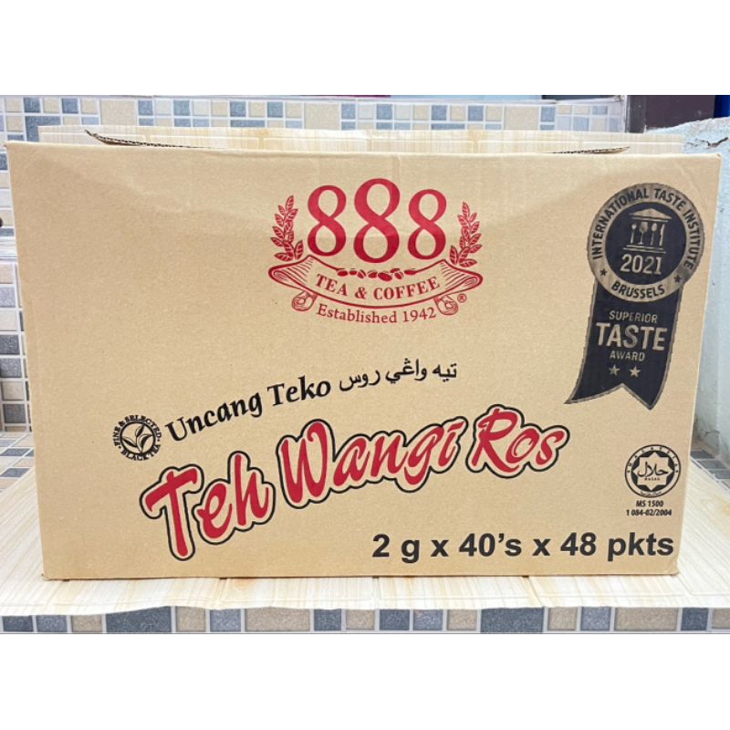 ผงชา888 ชานำเข้าจากมาเลย์ยกลังมี48ถุง1ถุง40ซอง