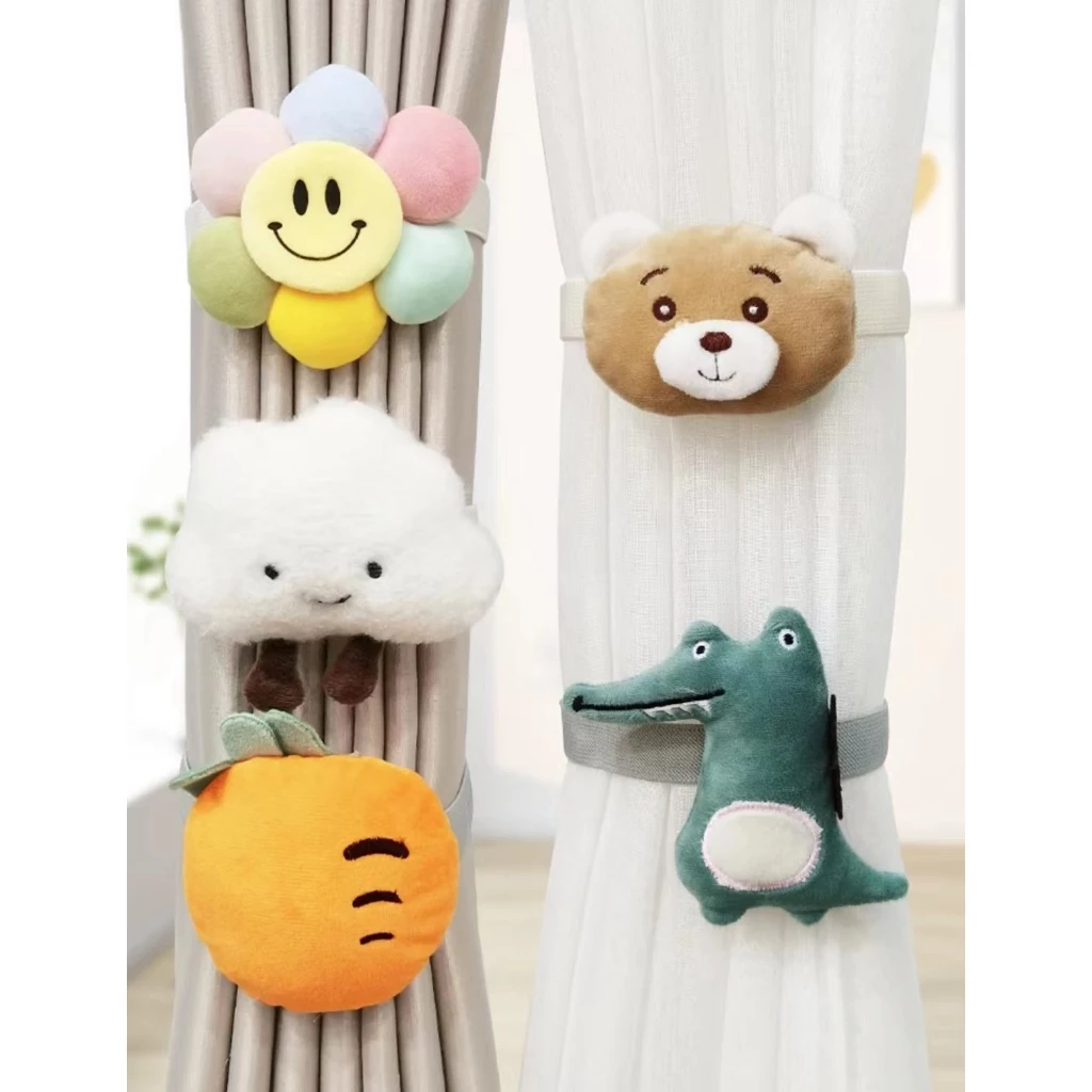 (1ชิ้น) สายรัดผ้าม่านตุ๊กตา สายรัดอเนกประสงค์ตุ๊กตา 3 มิติ ลายการ์ตูน น่ารักๆเหมาะสำหรับจัดเก็บผ้าม่าน ตกแต่งผ้าม่าน