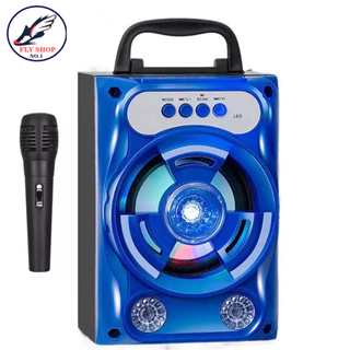FLY SHOP-ลำโพงบลูทูธไร้สาย,ซับวูฟเฟอร์ (รองรับไมโครโฟน,บลูทูธ,USB,การ์ดTF,วิทยุ)