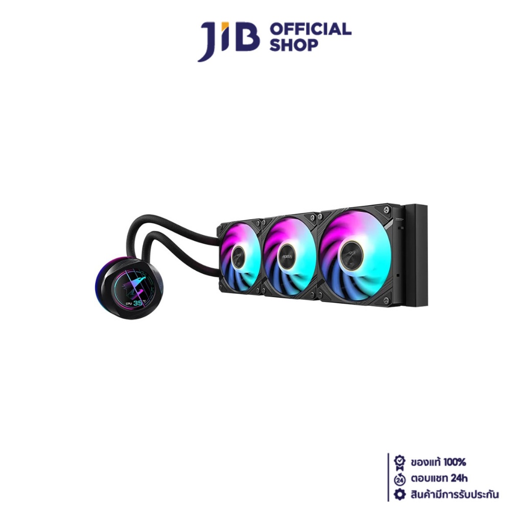 CPU LIQUID COOLER (ระบบระบายความร้อนด้วยน้ำ) GIGABYTE AORUS WATERFORCE X II 360 (BLACK)