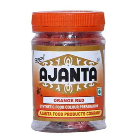 Ajanta Orange Red Food Colour 10g