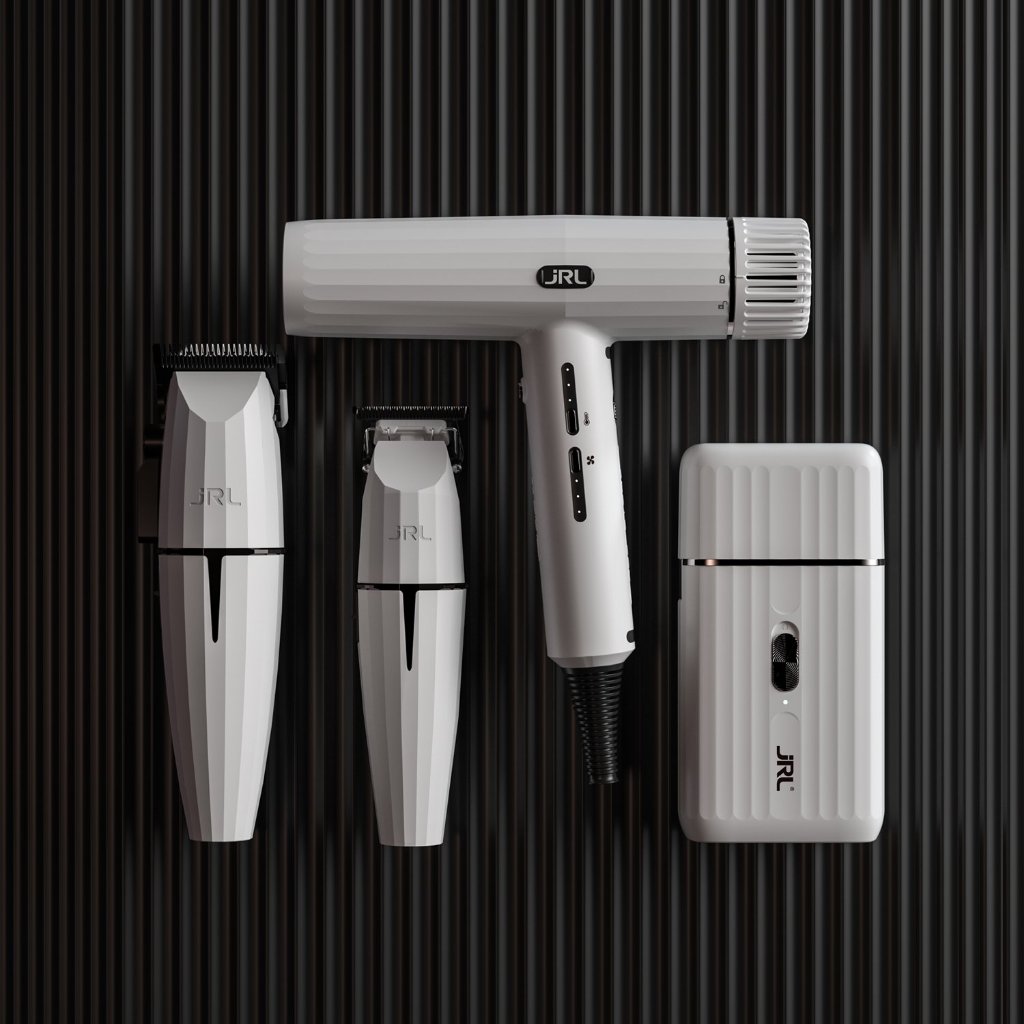 JRL Onyx Ghost2 Collection Clipper, Trimmer, Shaver & Hair Dryer White Edition ปัตตาเลี่ยน ไร้สาย