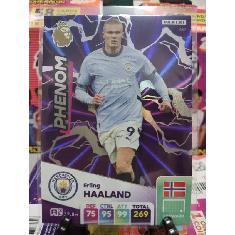 การ์ดฟุตบอล Panini Premier League 2024/2025 Adrenalyn XL การ์ดพิเศษ การ์ดฟลอย 3/3 No.442-467 Haaland