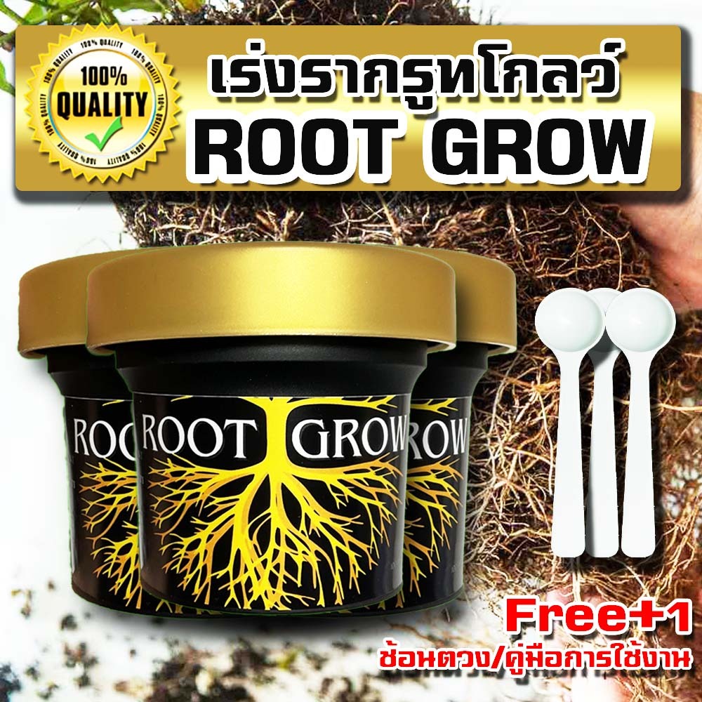 ผงเร่งราก RootGrow 🔥โปรโมชั่น [แถมฟรี!! ช้อนตวง/คู่มือ] * - ปักชำติดทุกกิ่งปลอดภัย100%// 100กรัม