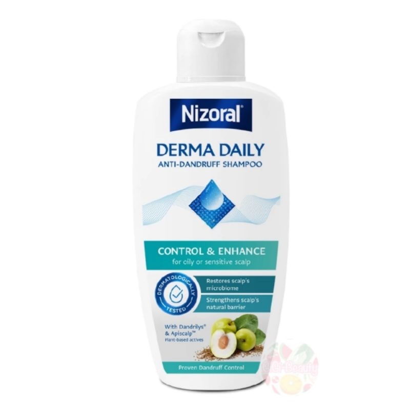 ใหม่ !! Nizoral derma daily shampoo for oily & sensitive scalp 200 ml แชมพูขจัดรังแค ไนโซรัล