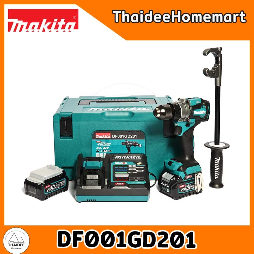 MAKITA XGT สว่านไร้สาย 40V DF001GD201(2.5Ahx2) รับประกันศูนย์ 2 ปี