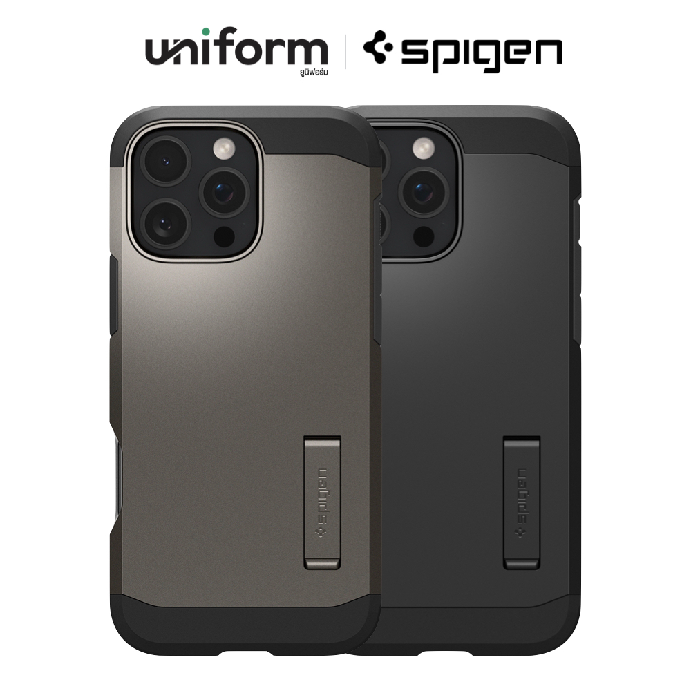 เคสมือถือ SPIGEN Tough Armor M@gfit for iP 16 Pro / 16 Pro Max - Black/ Gunmetal
