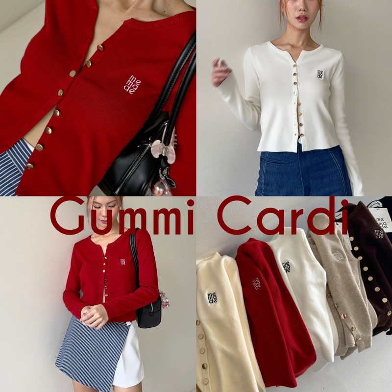 🚨memade. เสื้อคาร์ดิแกน กระดุมทอง Gummi Cardi