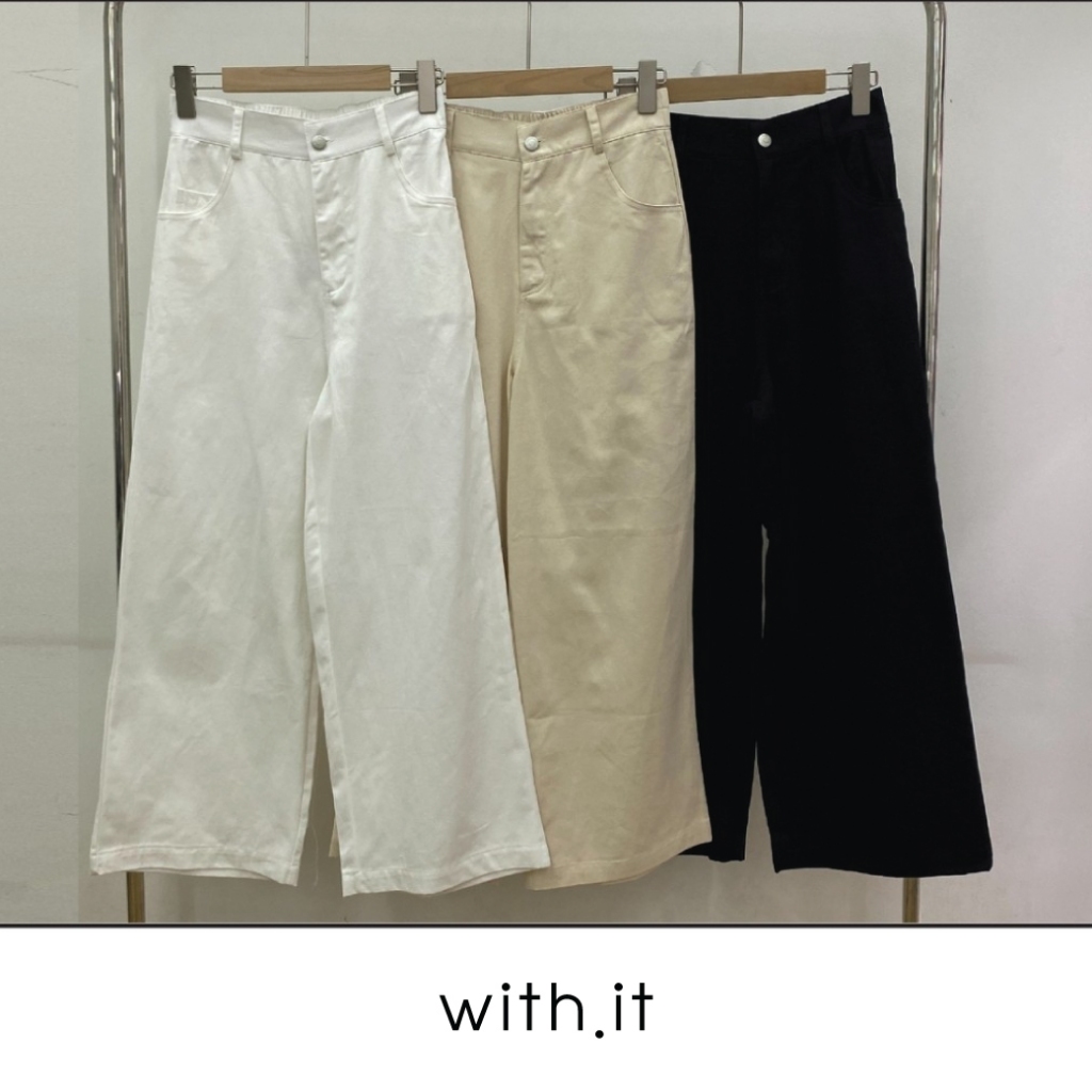 with.ti.store-BTW36159 กางเกงคอนตอนขายาววิทอิท