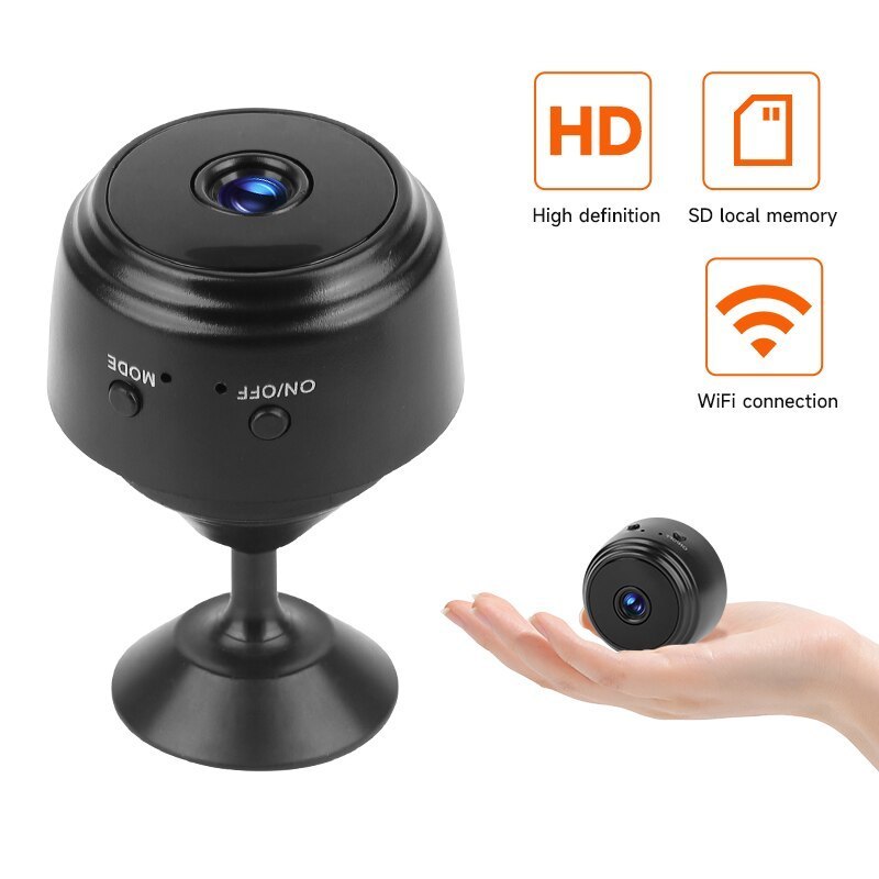 กล้องบันทึกวิดีโอไร้สาย A9 WiFi ขนาดเล็ก บันทึกเสียง รักษาความปลอดภัย สําหรับทารก และสัตว์เลี้ยง
