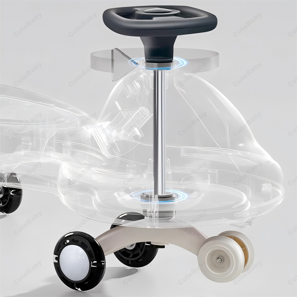 Beige รถขาไถ รถดุ๊กดิ๊ก รถเสริมทักษะ รถเด็กนั่งได้ รถเด็กเล่นถูกๆ มีเสียงเพลงและล้อมีไฟสวยงาม - รูปที่ 6