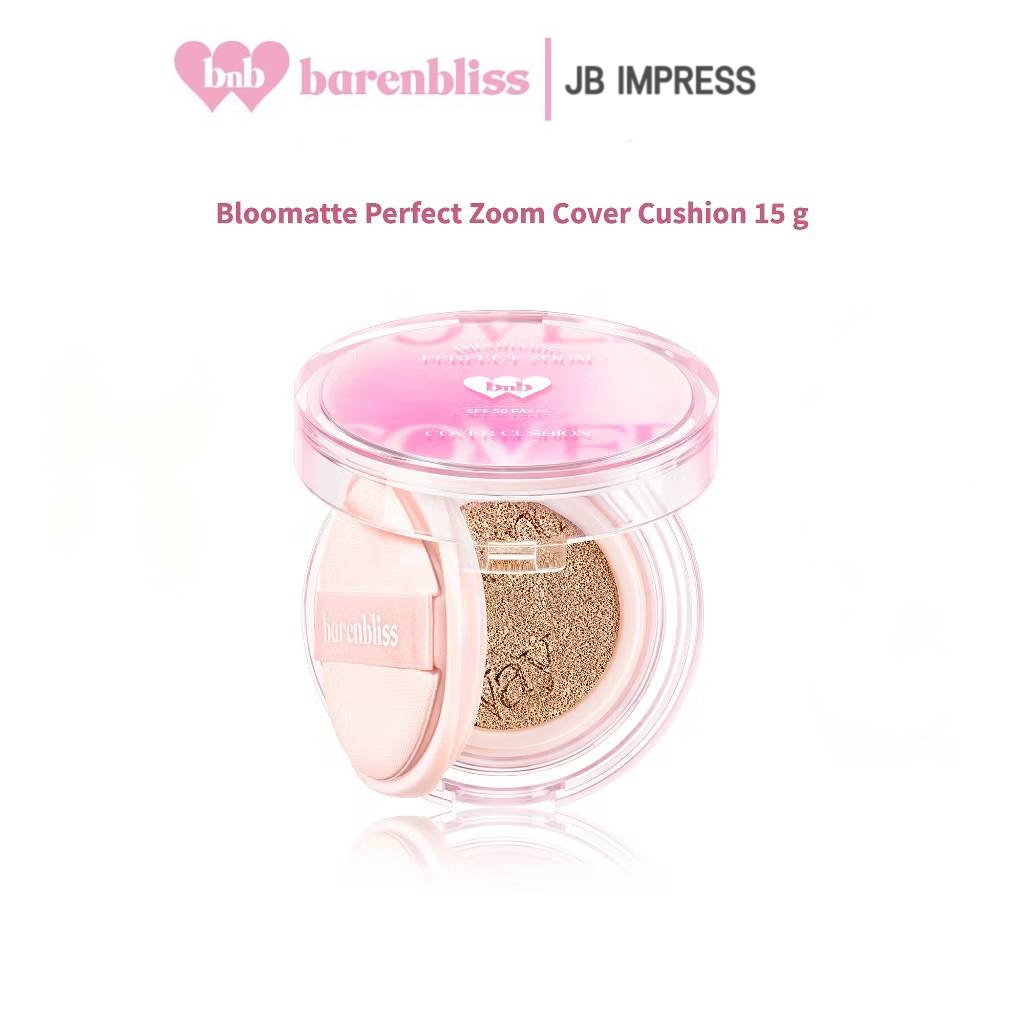 bnb barenbliss Bloomatte Perfect Zoom Cover Cushion คุชชั่นงานผิว เนื้อแมท บางเบา ปกปิด กันน้ำ คุมมัน