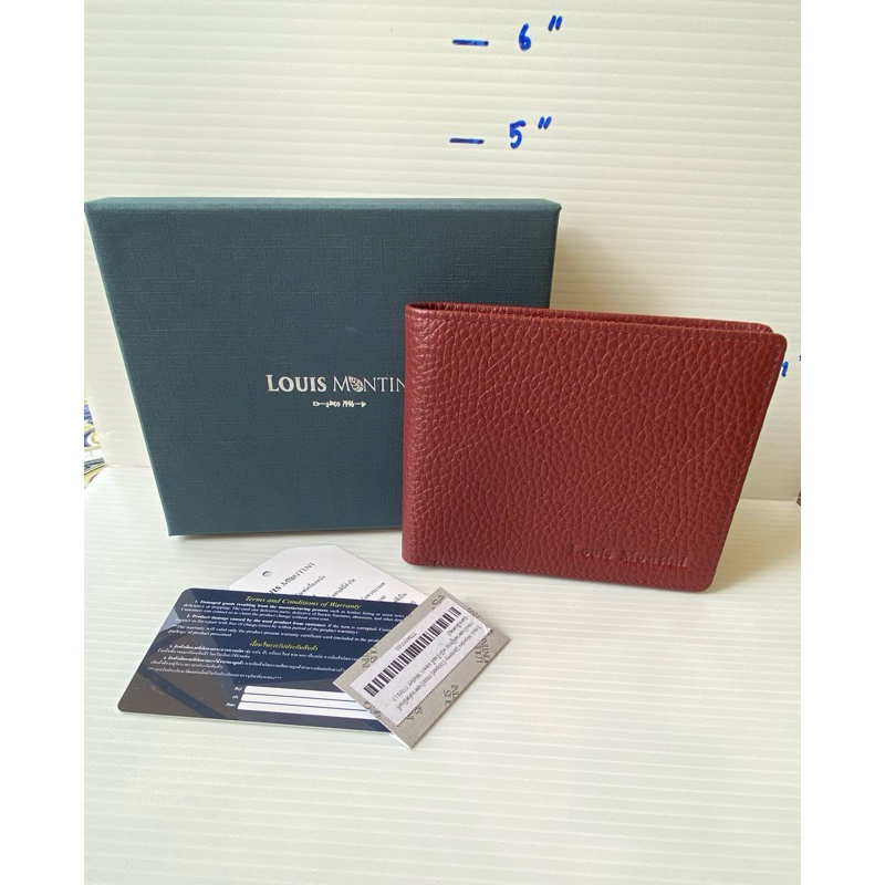 Louis Montini กระเป๋าสตางค์หนังวัวแท้