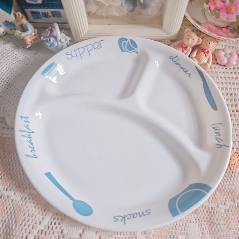 จานถาดหลุม corelle แบรนด์ USA ขนาด 10"