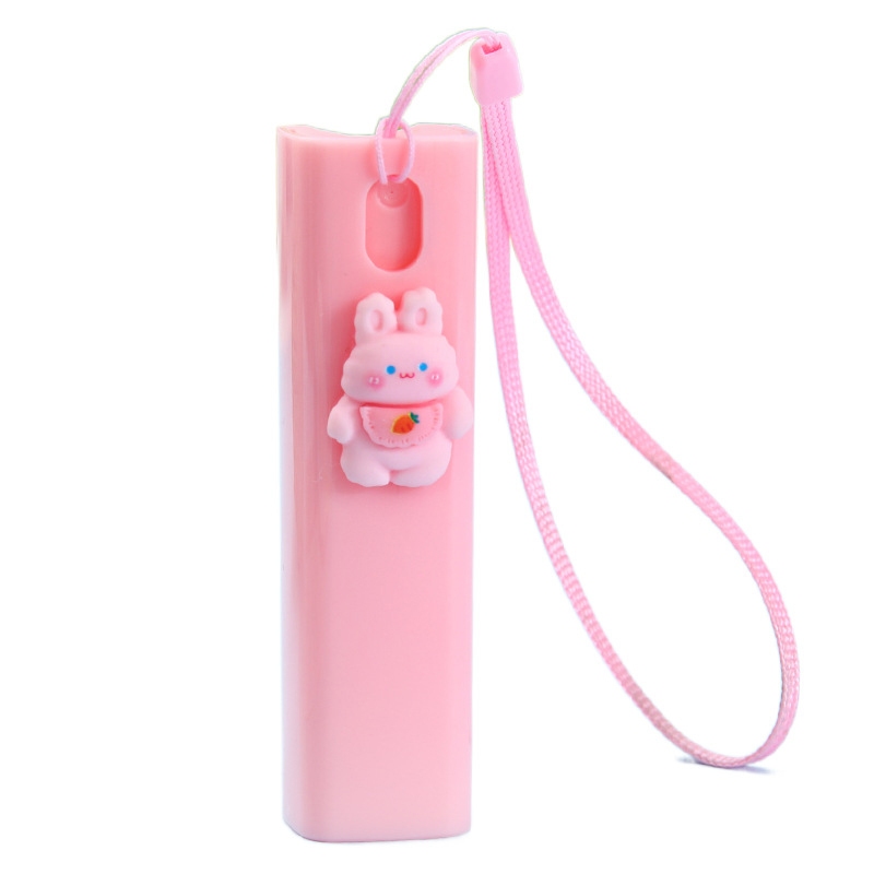 DeeThai ขวดสเปรย์พกพา ขวดรีฟิล ขวดปั๊มสูญญากาศ ขนาด 10ml ติดตัวการ์ตูนน่ารัก มีสายคล้องมือ Spray bottle