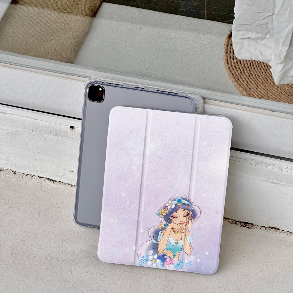 🌼ออกให้ 24 ชม🌼case iPad Gen11 pro11 2024 Air6 ที่ใส่ปากกา เจ้าหญิงจัสมิน เคส iPad gen9 gen11 MINI7