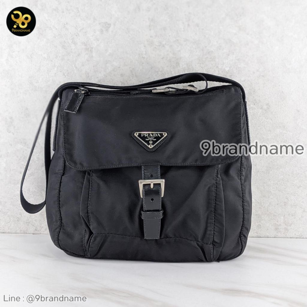 Prada Shoulder Bag crossbody BT8994 Nylon Black Tessuto มือสอง ก่อนสั่งซื้อทักแชทก่อนนะคะ