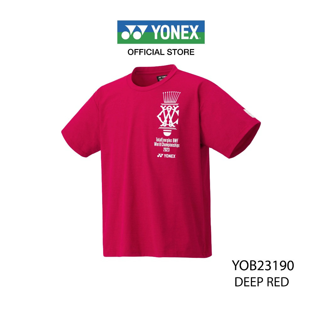 YONEX T-SHIRT YOB23190 เสื้อคอกลม เนื้อสัมผัสนุ่มสบาย เหมาะสำหรับสวมใส่ได้ทุกโอกาส