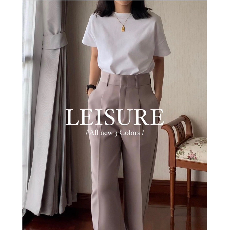 Hyde Apparel (Leisure Pants)!!! size M เทาอมเบจ