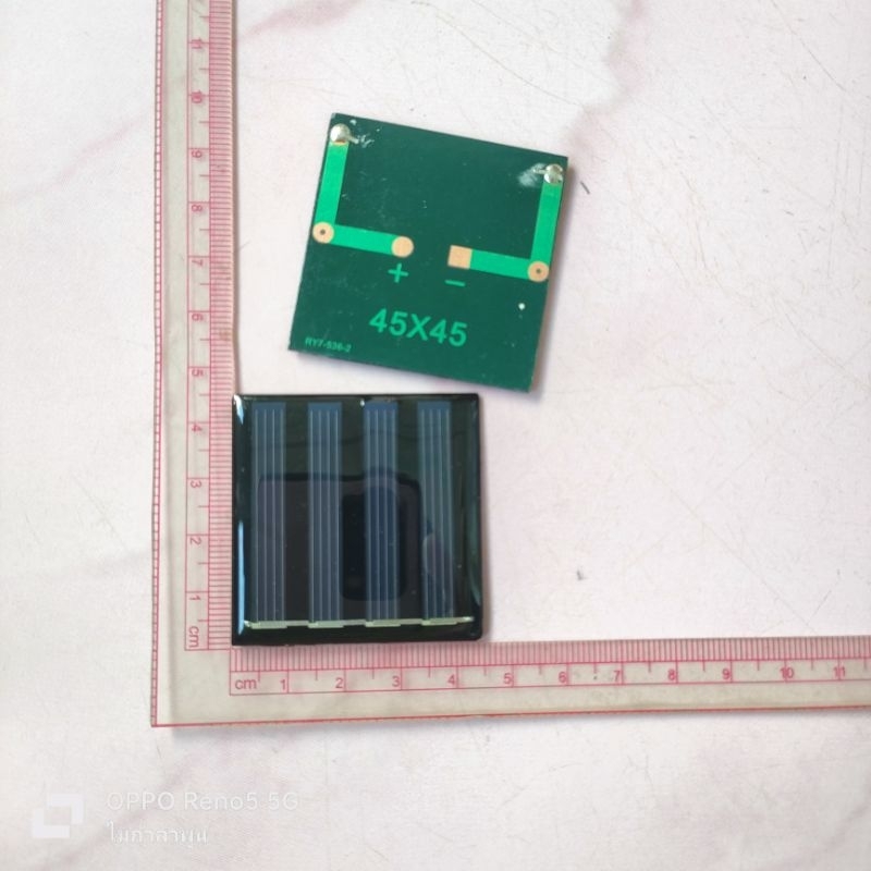 แผงโซล่าเซลล์จิ๋ว แผงโซล่าเซลล์ 2 โวลท์ 2v 50ma สำหรับงาน DIY ของเล่น ศึกษาภัณฑ์ งานประดิษฐ์ project ส่งอาจารย์