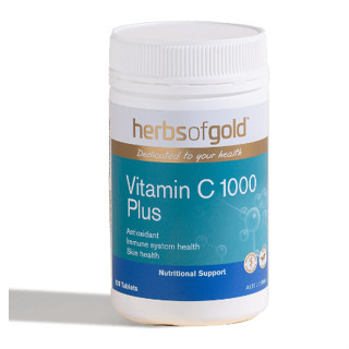 Herbs Of Gold Vitamin C 1000 ml +Zinc  &amp; Bioflavonoids 120Capsule วิตามินซีช่วยในการรักษาสุขภาพผิว รักษาบาดแผลให้หายเร็ว