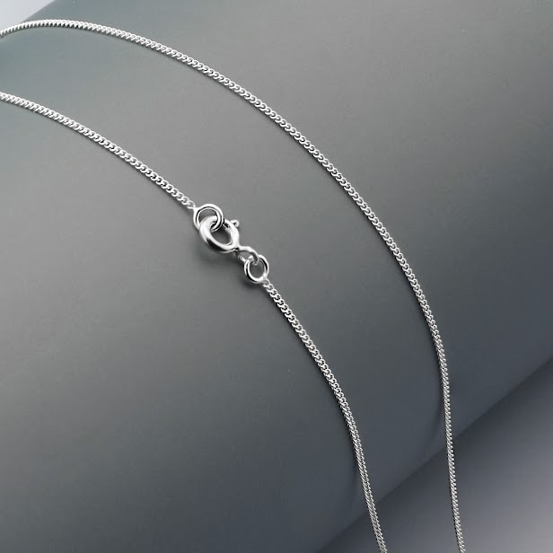 [พร้อมส่ง] 925 sterling silver necklace, shiny style / สร้อยคอเงินแท้ 925 สไตล์แวววาว Silver Thai