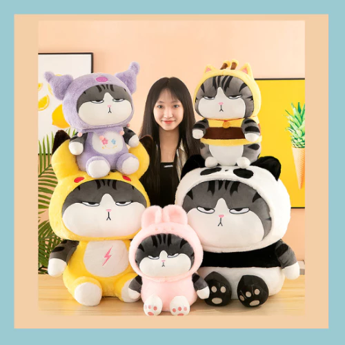 ตุ๊กตาแมวจักรพรรดิ แปลงร่าง 35CM 45CM 60CMน่ากอดสุดๆ เขียนการ์ดอวยพรได้ ของขวัญวันเกิด ของขวัญวันครบรอบ ของขวัญวันปัจฉิม