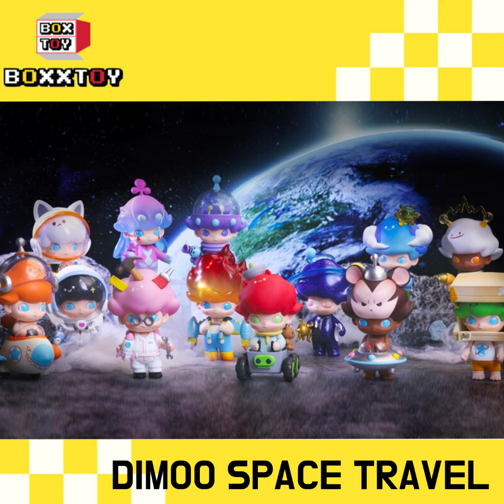🌈 Dimoo Space Travel🌈  Dimoo Space Travel ค่าย popmart blind boxs กล่องสุ่ม art toys